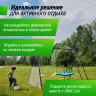 Комплекс уличный игровой с воротами UNIX Fit 7 в 1 Blue